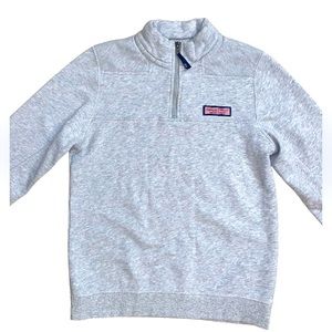 VINEYARD VINES BOYS size 16 gray shep 1/2 zip pullover sweatshirt - MINT!!